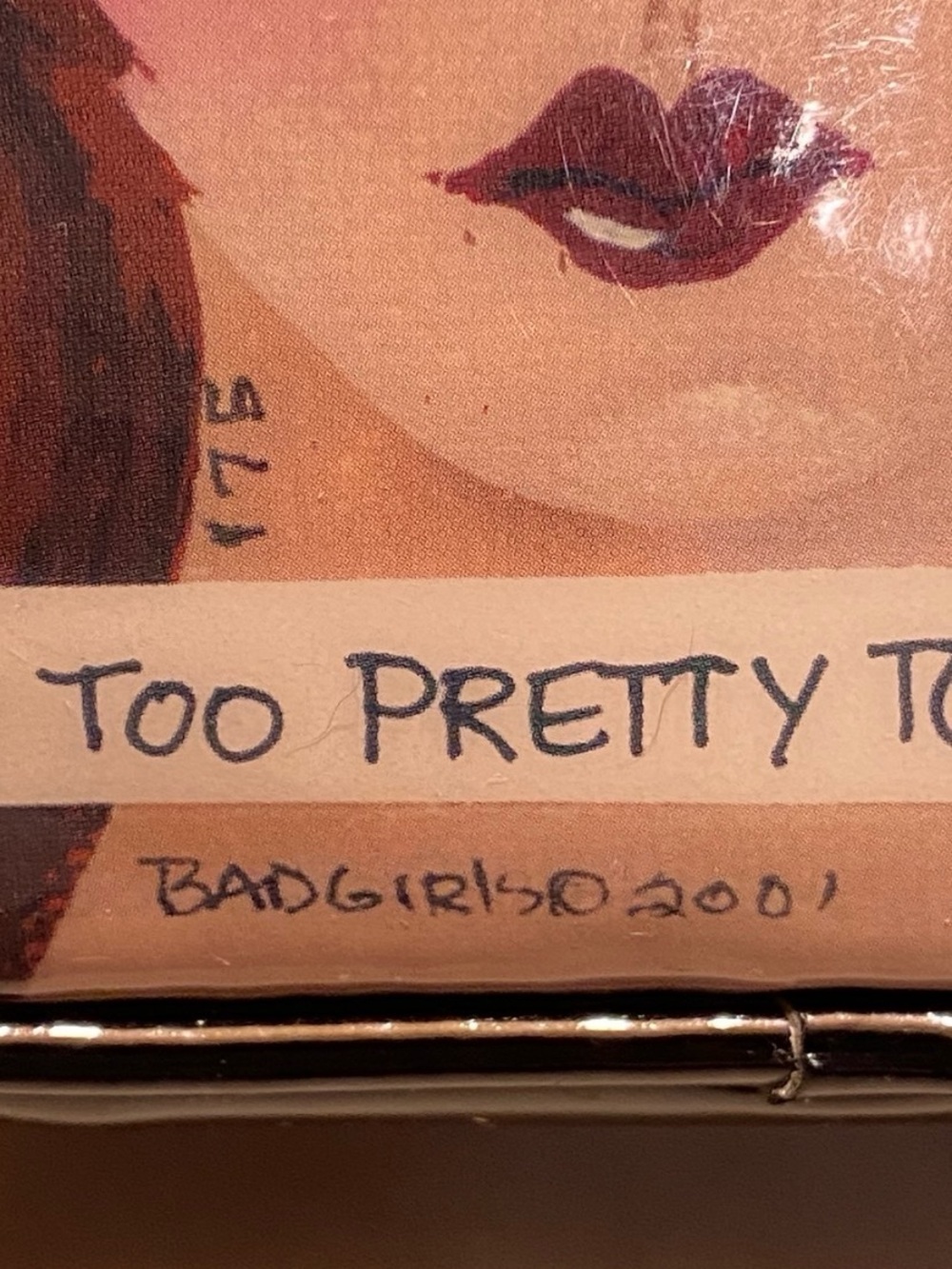 Vintage 2001 Lolly Lu Y2K Mini Cosmetic Case “I’m Too Pretty to Do Math” - Picture 10 of 10